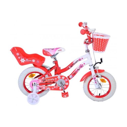 Volare Lovely meisjesfiets 12 inch rood wit