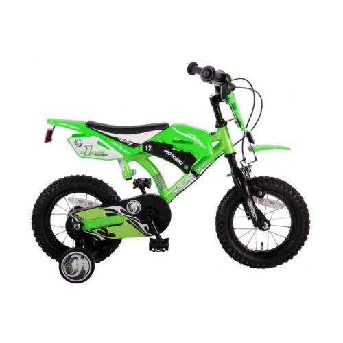 Volare Motorbike jongensfiets 12 inch groen 2 handremmen