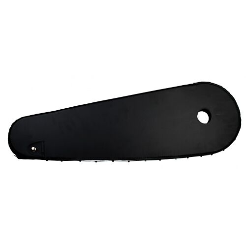 Kettingkast 28 inch lakdoek glanzend zwart 68 x 22 cm