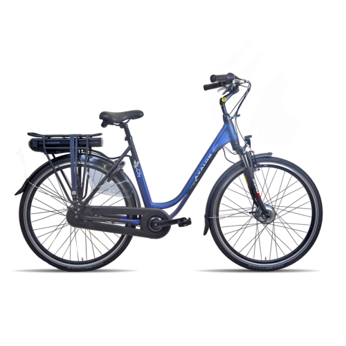 AVALON E-CITY PLUS N7 mat blauw/Zwart 54 cm