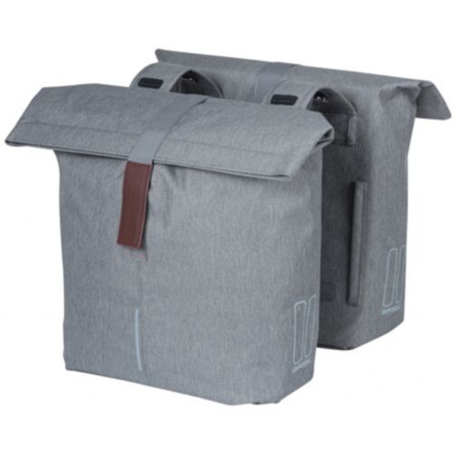 fietstas dubbel City 28-32 liter MIK grijs - 18072