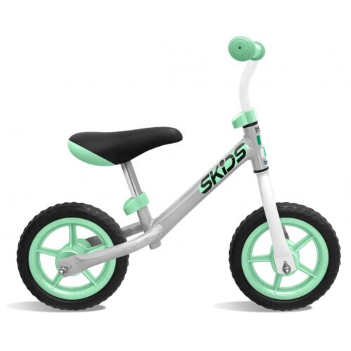 loopfiets 10 Inch Junior Grijs/Turquoise