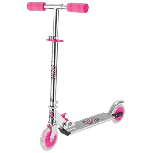 Folding step led wielen Meisjes Voetrem Roze